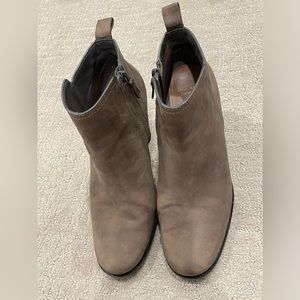 Cole Haan gray suede bootie